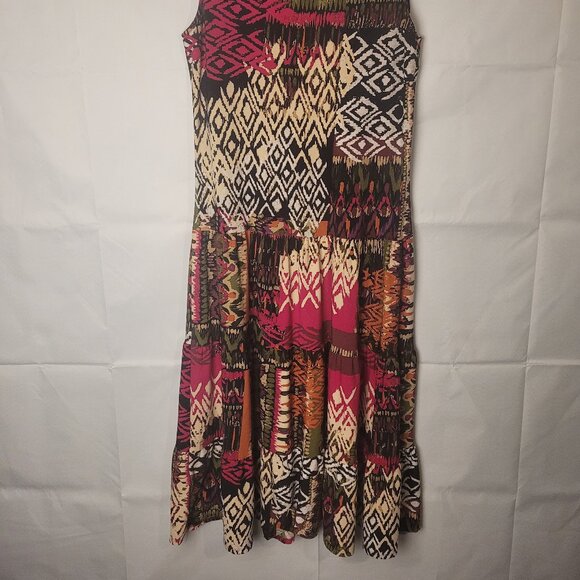 Julian Taylor New York Womens Geometric Boho Sleeveless Dress Size 10 - Picture 3 of 3